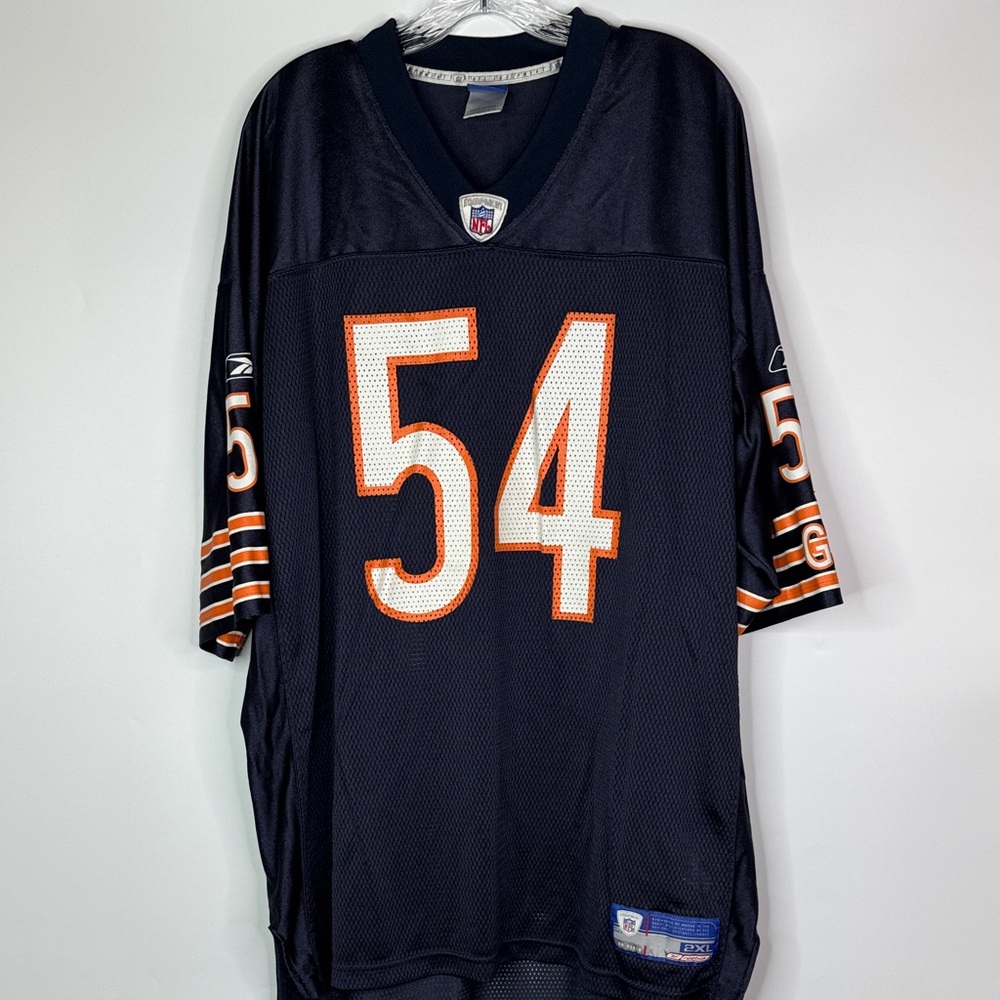 Vintage Reebok Chicago Bears Urlacher #54 Navy Jersey Size 2XL